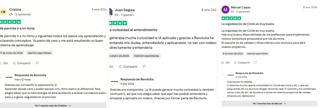 Calificación Trustpilot Revolutia