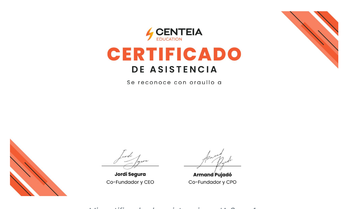 Certificado gratuito de CenteIA para LinkedIn
